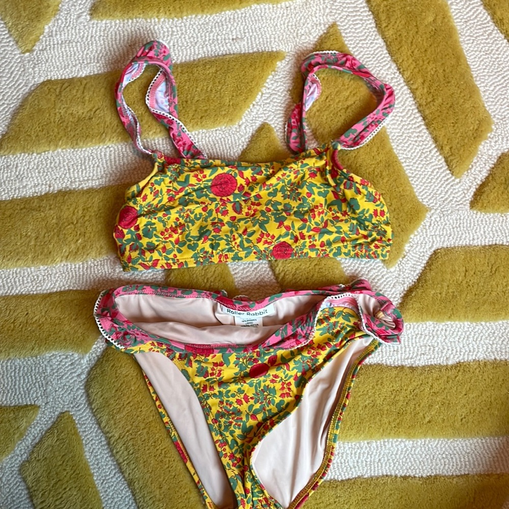 Roller Rabbit Girls Bikini Size 10, Worn Once!
